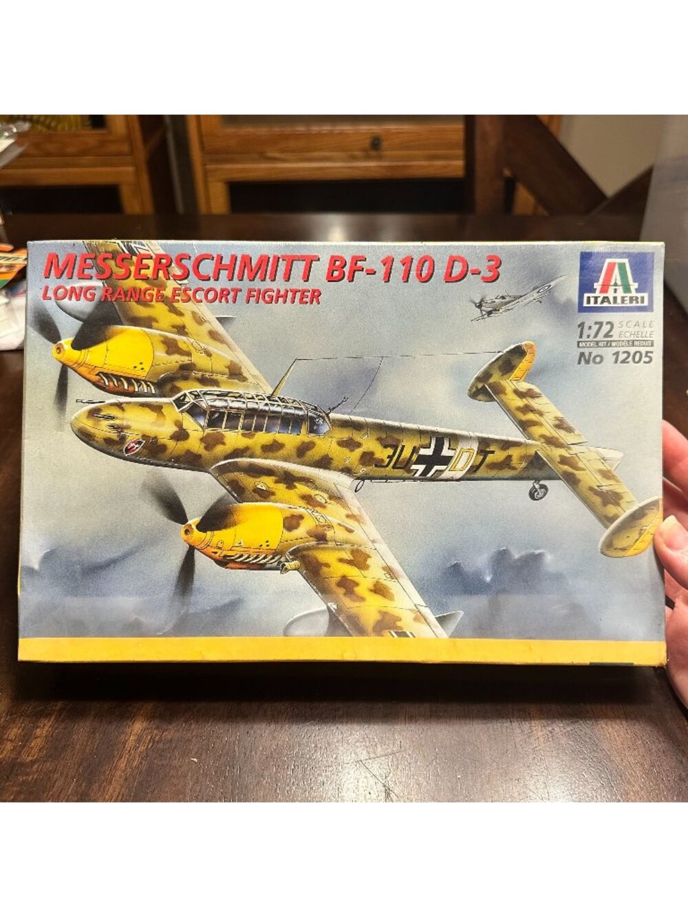 Italeri 1/72 Scale Messerschmitt BF-110 D-3 Model Kit WWII Aircraft